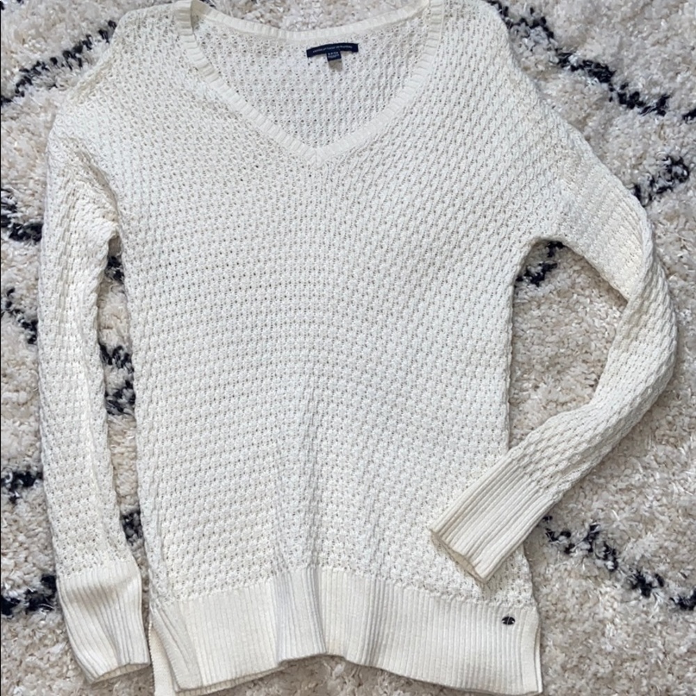 Cream knit sweater
